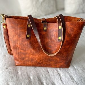 Lamb Leather Goods Full Grain Leather Tote NEW!